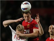Bóng đá anh, ngoại hạng anh, lịch thi đấu euro 2012, Chấm điểm M.U 1-0 Fulham: Ngạc nhiên chưa? Evans xuất sắc nhất trận!